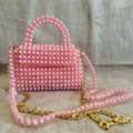 SAR 230, Bead Bag (Soft Pink Color) For Ladies