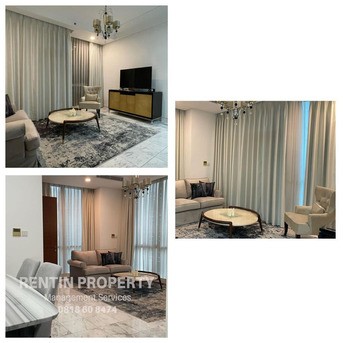 IDR 25000000/month, Furnished, 2 BR, 119 Sq. Meter, For Rent Apartment The Peak Sudirman 2 Bedrooms Middle Floor Furnished