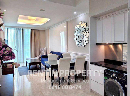 USD 1600/month, Furnished, 2 BR, 94 Sq. Meter, For Rent Apartment Residence 8 Senopati 2 Bedrooms Low Floor Furnished