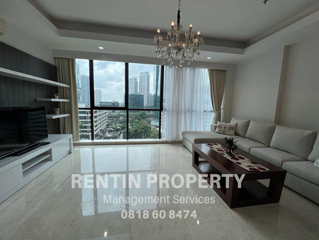 USD 1800/month, Furnished, 3 BR, 146 Sq. Meter, For Rent Apartment Setiabudi Residence 3 Bedrooms Low Floor