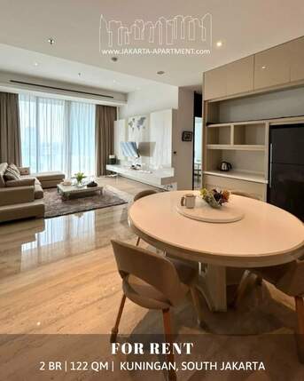 IDR 43470000/month, 2 BR, 122 Sq. Meter, For Rent : Lavie All Suite The Most Strategic Area Surrounded By Embassies & Government Of