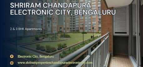 INR 1, 3 BR, 1000 Sq. Feet, Shriram Properties Chandapura Electronic City: Best In Bangalore