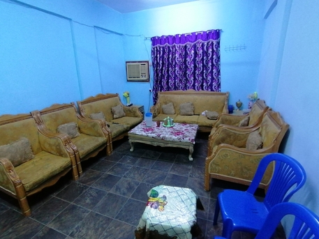 SAR 2000/month, 2 BR, 2BHK Furnished Family Flat For Rent (SAR 2,000 PER MONTH) Available For (6 Months Only) O