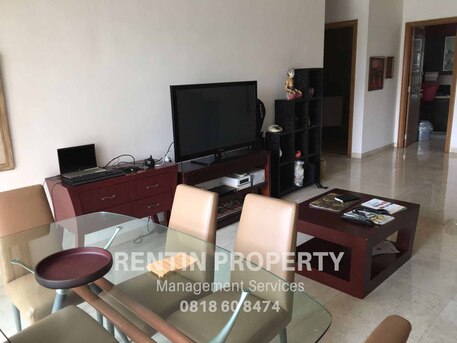 USD 1250/month, Furnished, 2 BR, 95 Sq. Meter, For Rent Apartment Senayan Residence 2 Bedrooms Low Floor