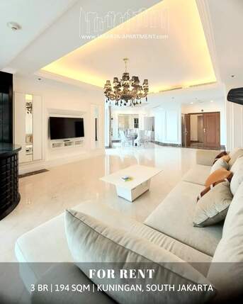 IDR 45000000/month, Furnished, 3 BR, 194 Sq. Meter, FOR RENT - FOUR SEASONS RESIDENCE