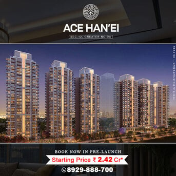 INR 24100000, 3 BR, 2200 Sq. Feet, Discover Your Dream Home At ACE Hanei Noida