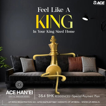 INR 24200000, 3 BR, 2200 Sq. Feet, ACE Hanei Prime Location In Noida Sector 12