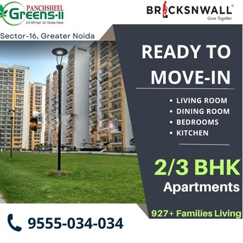 INR 9500000, 2 BR, 1060 Sq. Feet, Panchsheel Greens 2