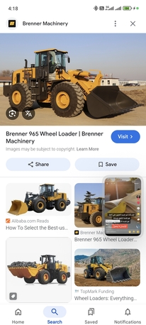 Wheel Loader And Mercedes Driver