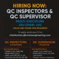 QC Inspectors & QC Supervisor (Multi-discipline)Valid Abu Dhabi Visa Required - Abu Dhabi