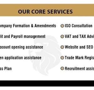 Company Formation / New CR / CPR / WPS / UBO – VAT / Audit Support– 49 BD Onward